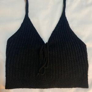 Black crop top